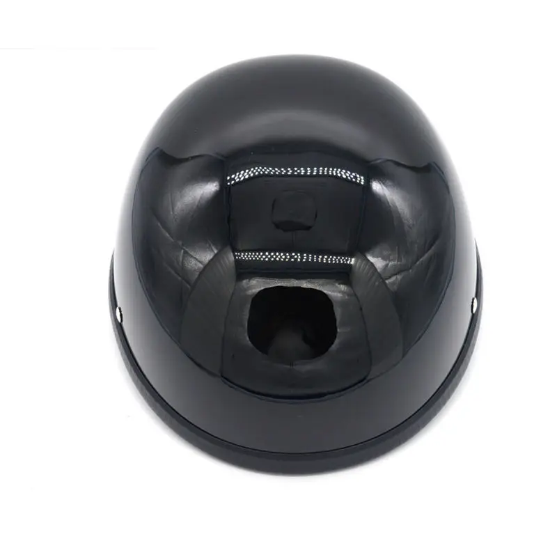 Фото Классический Новый шлем из стеклопластика мотоциклетный немецкий черного цвета
