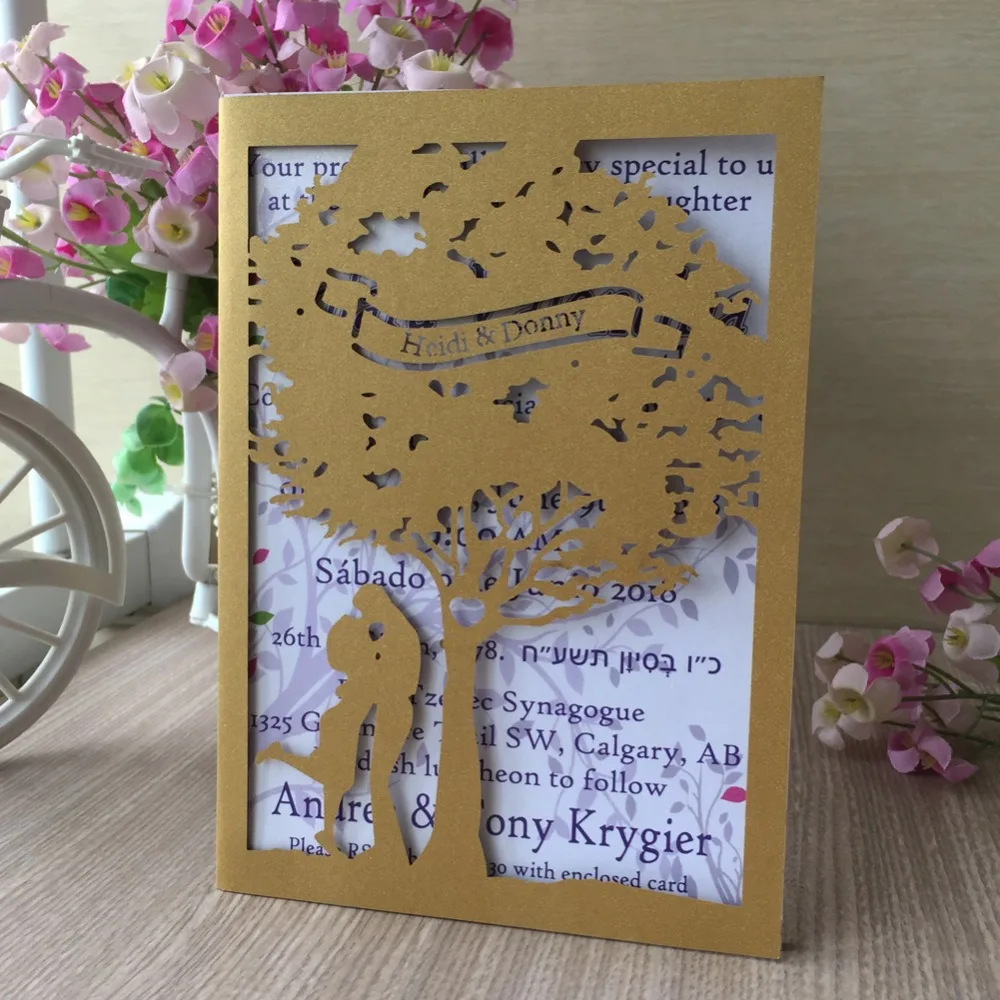100pcs/lot Hollow Laser Cut Pearl Paper Name The Custom Wedding Invitations Card Lovers Love Marriage Ceremony Invitation
100pcs/lot Hollow Laser Cut Pearl Paper Name The Custom Wedding Invitations Card Lovers Love Marriage Ceremony Invitation