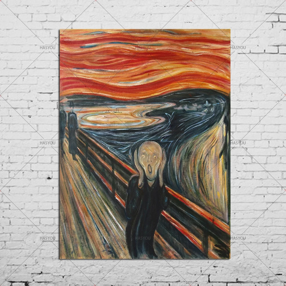 Высокое качество 100% ручная роспись Картина маслом крик от Edvard Munch известная