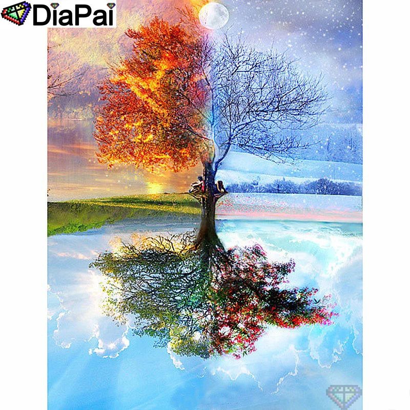 DIAPAI Diamond Painting 5D DIY 100% Full Square/Round Drill "Four season tree" Diamond Embroidery Cross Stitch 3D Decor A24504
DIAPAI Diamond Painting 5D DIY 100% Full Square/Round Drill "Four season tree" Diamond Embroidery Cross Stitch 3D Decor A24504
