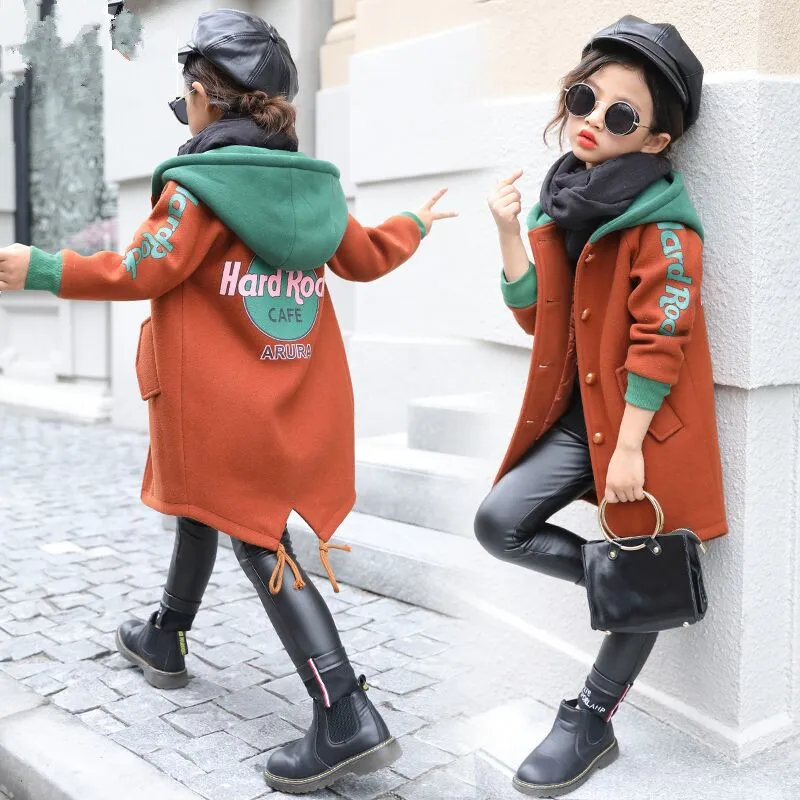 2020 Autumn Winter Girls Woolen Coat Clothes Fashion Design Overcoat New Children Long Hooded Jacket For Girls Kids Outerwear P1
2020 Autumn Winter Girls Woolen Coat Clothes Fashion Design Overcoat New Children Long Hooded Jacket For Girls Kids Outerwear P1