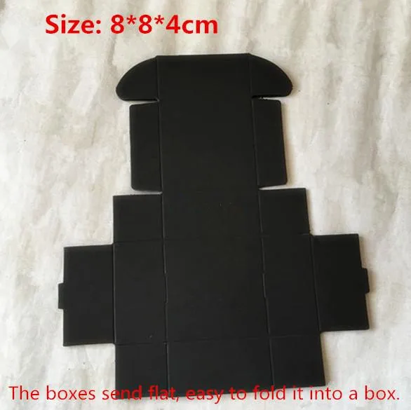50pcs/lot-8*8*4cm Black color Kraft paper packaging box Jewelry handmade Soap Aircraft box
50pcs/lot-8*8*4cm Black color Kraft paper packaging box Jewelry handmade Soap Aircraft box