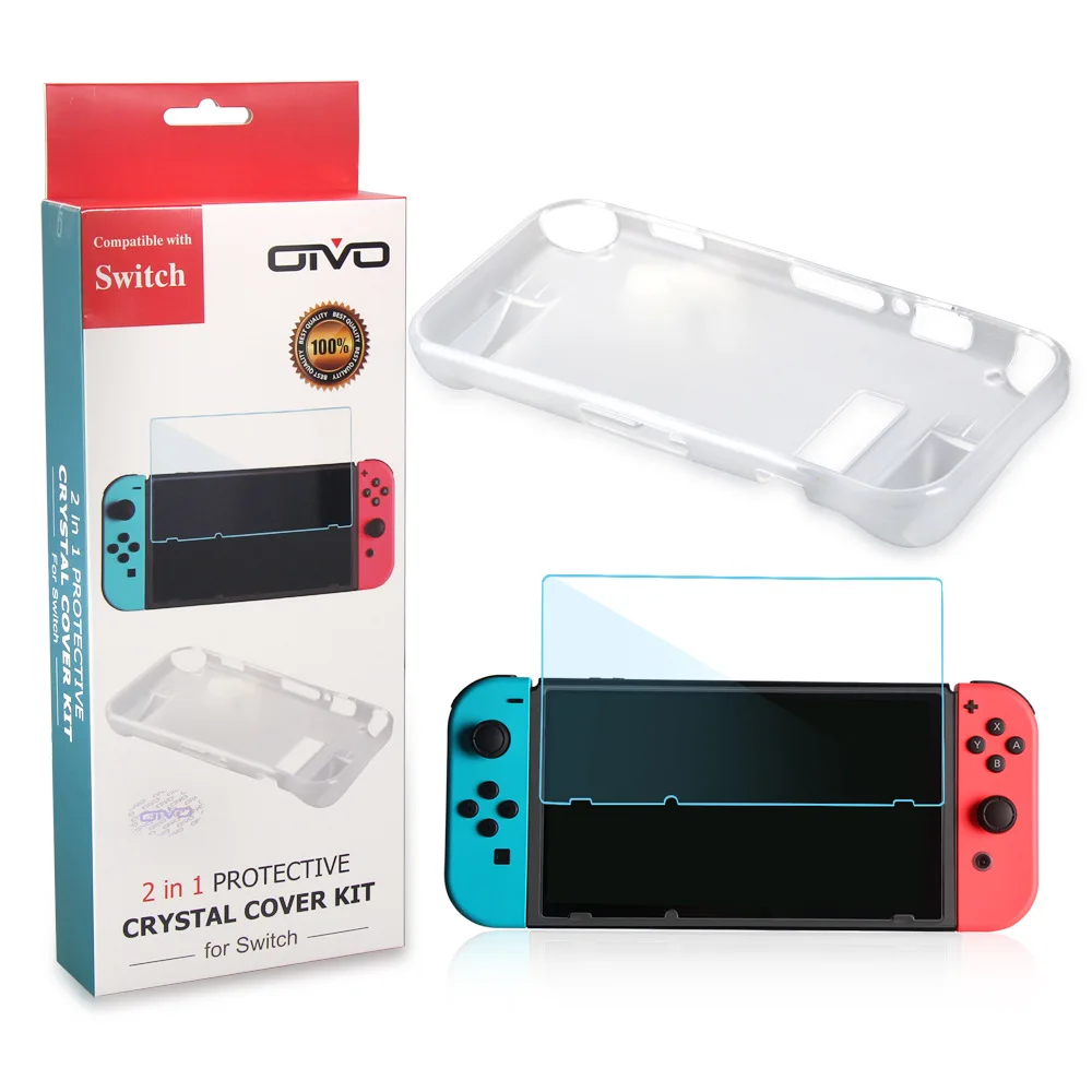 5 комплектов, 2 в 1, защитный чехол для NS Switch Console Crystal Cover kit for SWITCH
5 комплектов, 2 в 1, защитный чехол для NS Switch Console Crystal Cover kit for SWITCH