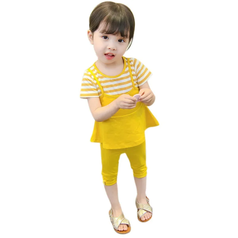 Baby Girl Clothes Set Summer Children Girls Clothing Striped T-Shirts Top+Causal Pants 2PCS Baby Clothes
Baby Girl Clothes Set Summer Children Girls Clothing Striped T-Shirts Top+Causal Pants 2PCS Baby Clothes