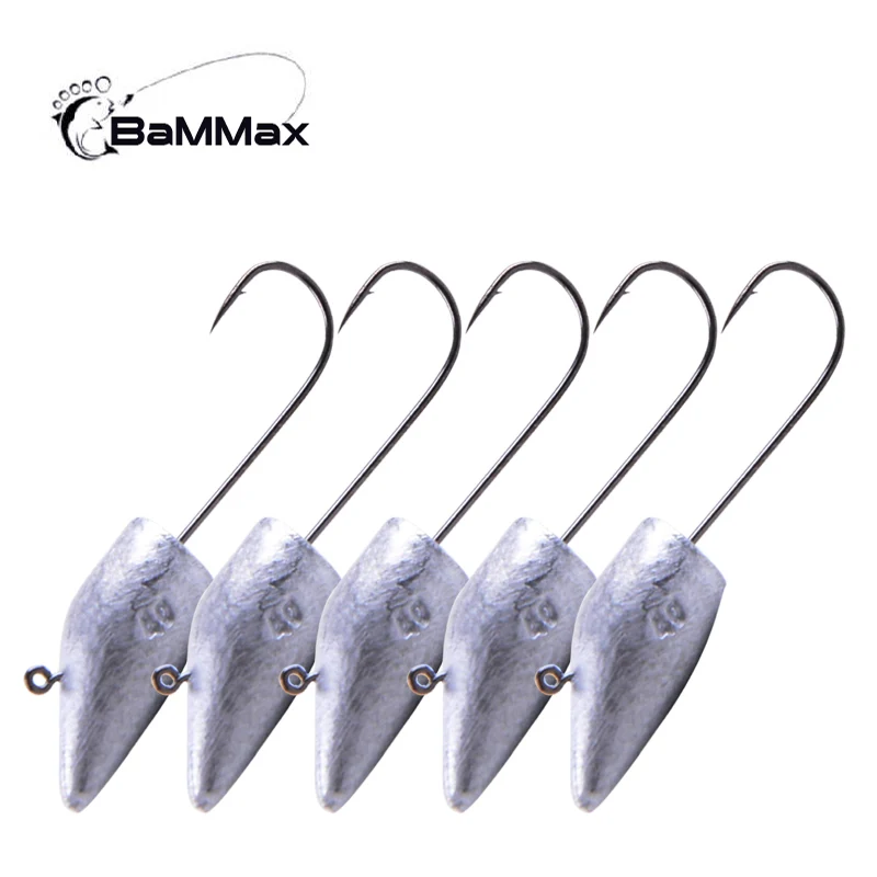 Bammax fishing hook 3.7g 3.2cm 5pcs Lead Jig Head Bait Fishing hook for Soft Lure Jigging Hooks carp Fishing Tackle Accessories
Bammax fishing hook 3.7g 3.2cm 5pcs Lead Jig Head Bait Fishing hook for Soft Lure Jigging Hooks carp Fishing Tackle Accessories