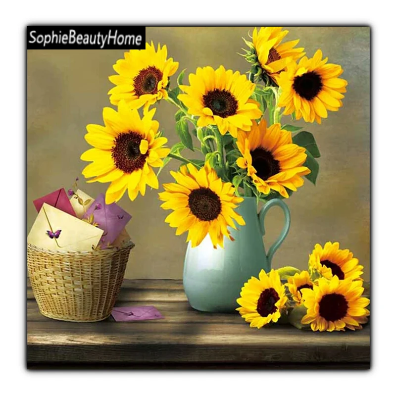 Sophie beauty home DIY diamond embroidery sunflower painting 3D diamond paint cross stitch decoration
Sophie beauty home DIY diamond embroidery sunflower painting 3D diamond paint cross stitch decoration