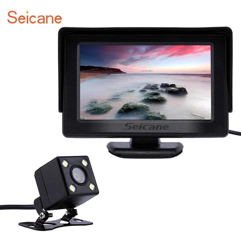 Seicane 4,3 дюймовый HD цифровой монитор дисплей с резервной камерой заднего вида Система помощи при парковке заднего вида TFT LCD
Seicane 4,3 дюймовый HD цифровой монитор дисплей с резервной камерой заднего вида Система помощи при парковке заднего вида TFT LCD