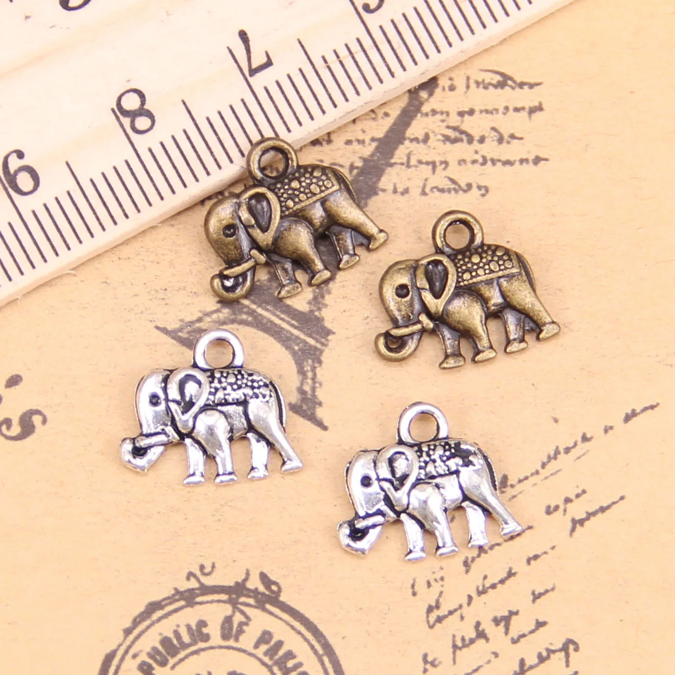 120pcs Jewelry Charms double sided elephant 13x12mm Antique Silver Plated Pendants Making DIY Handmade Tibetan Silver Jewelry
120pcs Jewelry Charms double sided elephant 13x12mm Antique Silver Plated Pendants Making DIY Handmade Tibetan Silver Jewelry