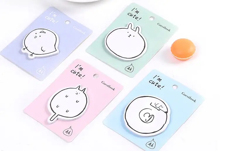 4pcs Cute chick rabbit animals Self-Adhesive Memo Pad Sticky Notes memo boards Bookmark School Office Supply papelaria 
4pcs Cute chick rabbit animals Self-Adhesive Memo Pad Sticky Notes memo boards Bookmark School Office Supply papelaria