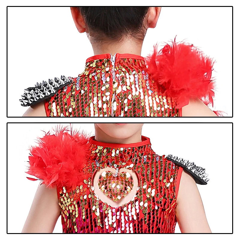 Children Sequin Jazz Dance Fluffy Skirt Boys and Girls Modern Dance Costumes Jazz Dance Hip-hop Sequins Performance Costumes Set
Children Sequin Jazz Dance Fluffy Skirt Boys and Girls Modern Dance Costumes Jazz Dance Hip-hop Sequins Performance Costumes Set