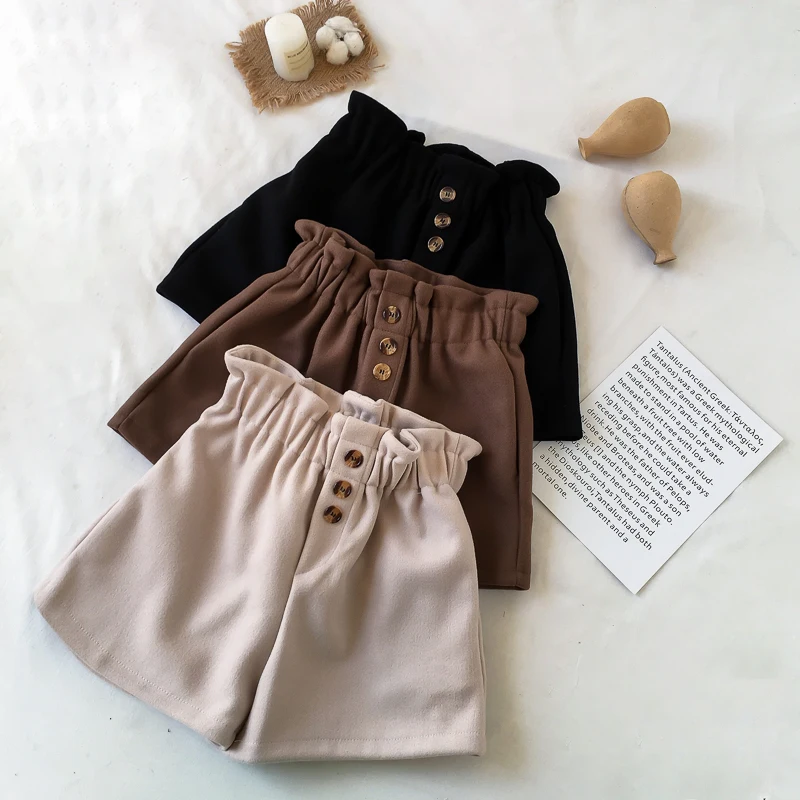 New women high waist shorts winter thick Solid Casual Loose elastic waist korean style woman Bottom Button Autumn Ladies Short
New women high waist shorts winter thick Solid Casual Loose elastic waist korean style woman Bottom Button Autumn Ladies Short