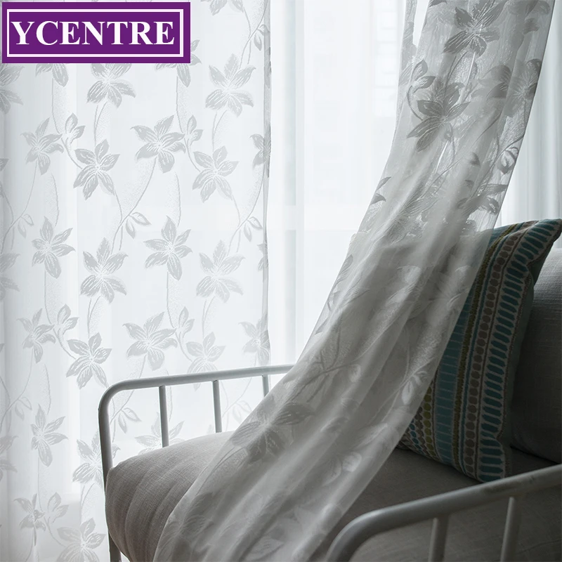 YCENTRE Solid White Color Lace Flower Pattern Window Treatment Semi Voile Sheer Curtain for Living Room/Kitchen Curtain/Bedroom
YCENTRE Solid White Color Lace Flower Pattern Window Treatment Semi Voile Sheer Curtain for Living Room/Kitchen Curtain/Bedroom
