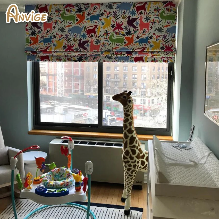 Cartoon Roman Shade With Chain Mechanism Customized Blackout/Light Filtering Curtain Roman Blinds Roman Shades
Cartoon Roman Shade With Chain Mechanism Customized Blackout/Light Filtering Curtain Roman Blinds Roman Shades