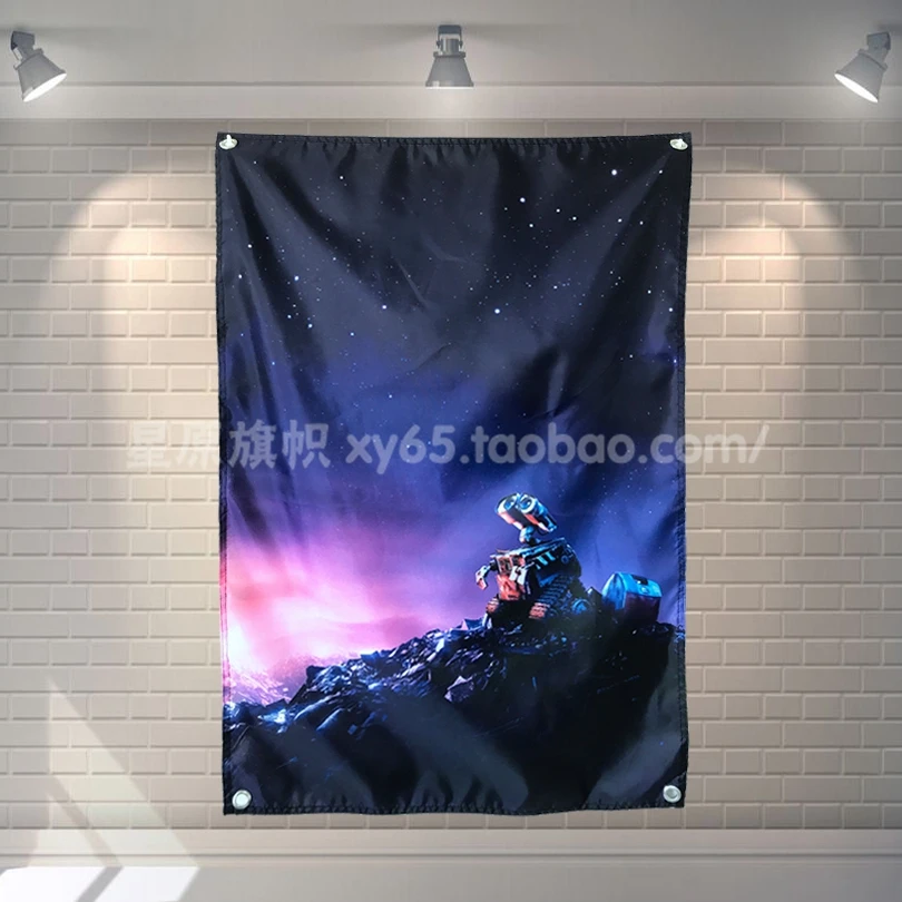 "WALL.E" Cartoon Movie Poster Banners Children's Room Wall Decoration Hanging Art Waterproof Cloth Polyester Fabric Flags
"WALL.E" Cartoon Movie Poster Banners Children's Room Wall Decoration Hanging Art Waterproof Cloth Polyester Fabric Flags