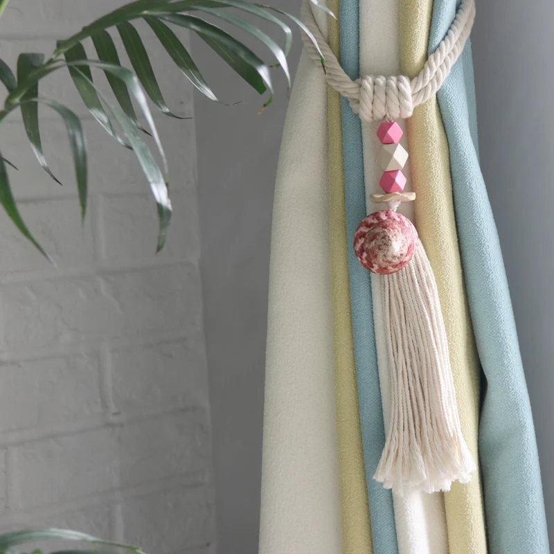 Free Shipping(2pcs/lot)Natural Shell Curtain Bandage Natural Shell&Conch Handmade Crafts Mediterranean & French Home Decor