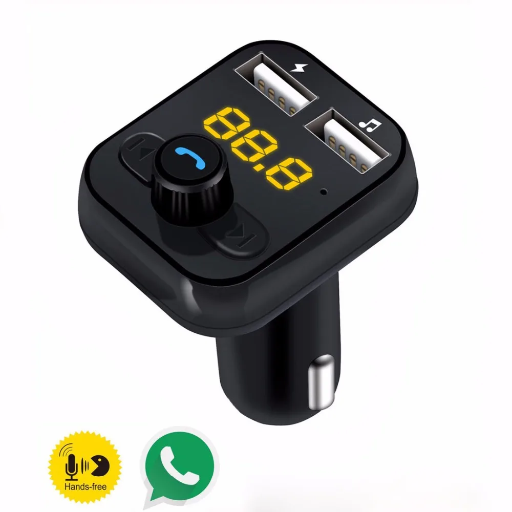 Новейший автомобильный комплект Bluetooth 4 0 5 В/А FM передатчик громкой связи