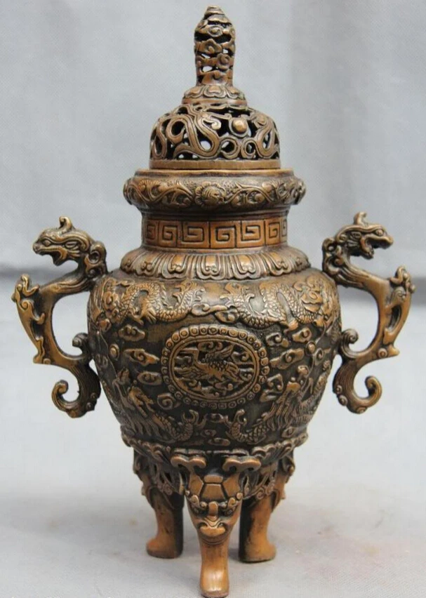 song voge gem S1034 11 Chinese Buddhis Copper Bronze Phoenix Dragon Play Bead incense burner Censer
song voge gem S1034 11 Chinese Buddhis Copper Bronze Phoenix Dragon Play Bead incense burner Censer