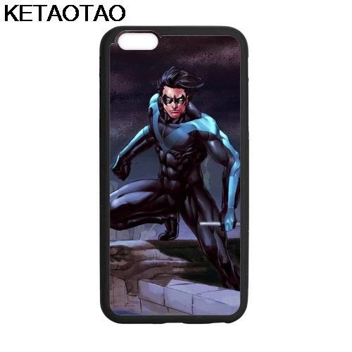 KETAOTAO Teen Titans Robin Nightwing чехлы для телефонов iPhone 4 5C 5S 6S 7 8 Plus XR XS Max X6 Чехол Мягкий ТПУ