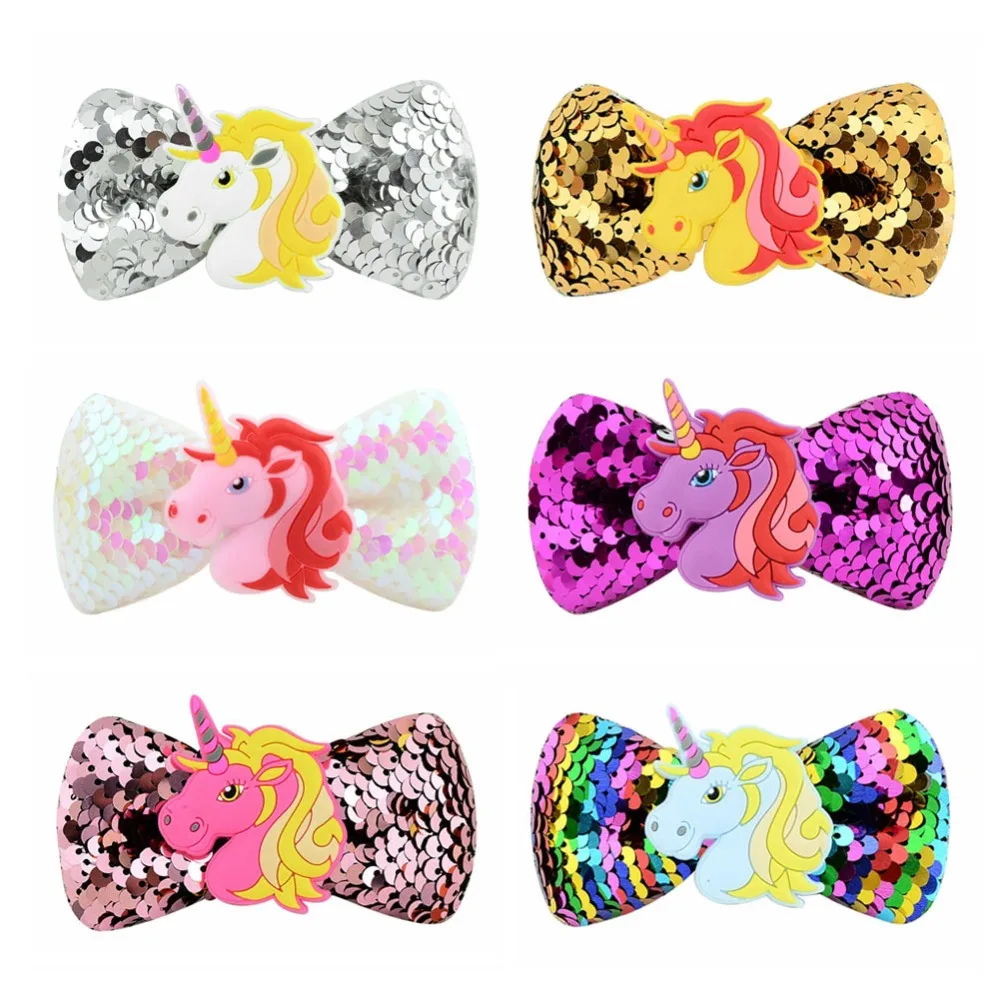 9.5cm Kids Girl Hair Accessories Glitter unicorn Reversible Mermaid Sequins Scales Hair Bows Hairpins Hair Clips For Women Girls
9.5cm Kids Girl Hair Accessories Glitter unicorn Reversible Mermaid Sequins Scales Hair Bows Hairpins Hair Clips For Women Girls