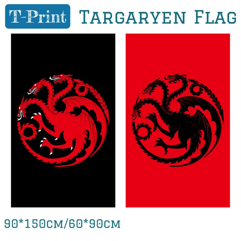 Blood Targaryen Sigil Logo Licensed Large Flags 90x150cm 60*90cm Polyester Digital Print Banner 3x5ft
Blood Targaryen Sigil Logo Licensed Large Flags 90x150cm 60*90cm Polyester Digital Print Banner 3x5ft