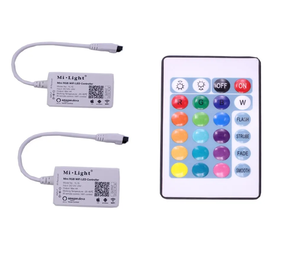 24key IR Remot WiFi Smartphone LED RGB RGBW Controller voice control Android IOS for RGB RGBW RGBWW LED Light Strip 12V mi light
24key IR Remot WiFi Smartphone LED RGB RGBW Controller voice control Android IOS for RGB RGBW RGBWW LED Light Strip 12V mi light