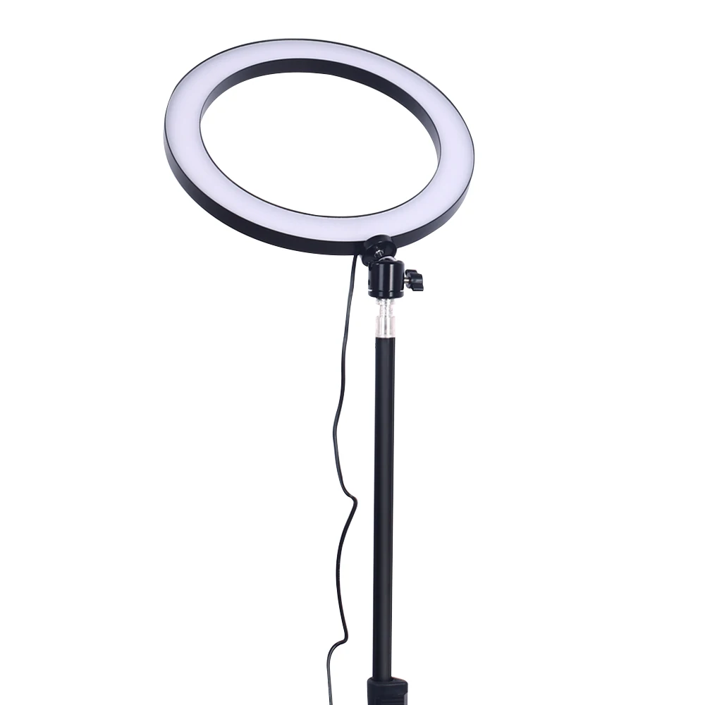 Photography LED Selfie Ring Light 16/26cm Three-speed Stepless Lighting Dimmable With Cradle Head For Makeup Video Live Studio
Photography LED Selfie Ring Light 16/26cm Three-speed Stepless Lighting Dimmable With Cradle Head For Makeup Video Live Studio