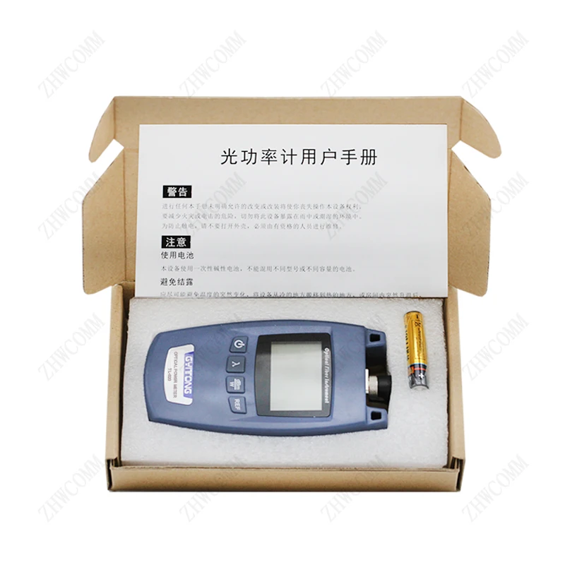 ZHWCOMM high-precision Optical Power Meter TL-520 -70~+10 dBm Optical Tester SC/FC Universal Connector
ZHWCOMM high-precision Optical Power Meter TL-520 -70~+10 dBm Optical Tester SC/FC Universal Connector