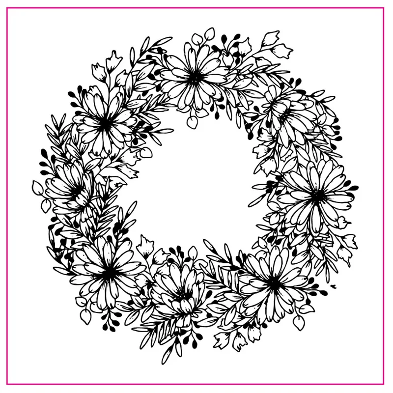 Wreath Flower Clear Silicone Stamp for Scrapbooking DIY Craft Card Making Template 10x10 cm New 2019
Wreath Flower Clear Silicone Stamp for Scrapbooking DIY Craft Card Making Template 10x10 cm New 2019
