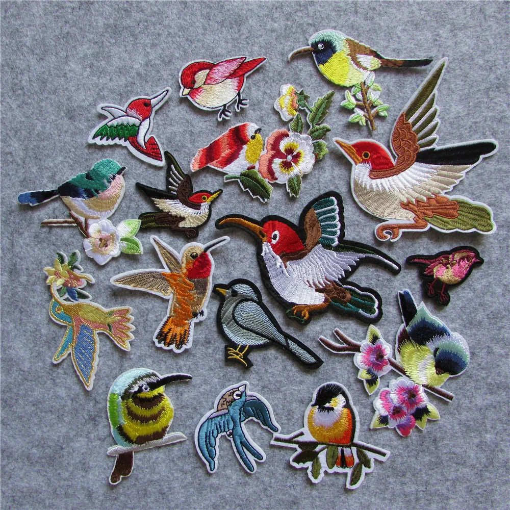 brand new fashion style mixture bird patterned hot melt adhesive patches stripes DIY embroidery sewing accessories decals
brand new fashion style mixture bird patterned hot melt adhesive patches stripes DIY embroidery sewing accessories decals