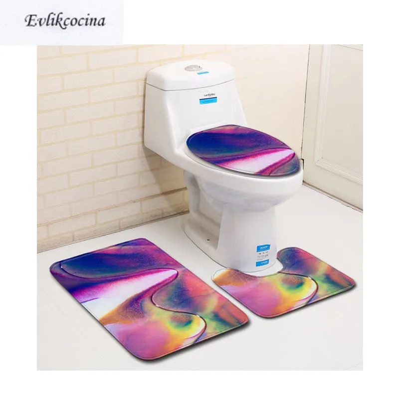 Free Shipping 3Pcs Purple Painting Banyo Paspas Bathroom Carpet Toilet Bath Mat Set Noslip Pad Tapis Salle De Bain Alfombra Bano 
Free Shipping 3Pcs Purple Painting Banyo Paspas Bathroom Carpet Toilet Bath Mat Set Noslip Pad Tapis Salle De Bain Alfombra Bano