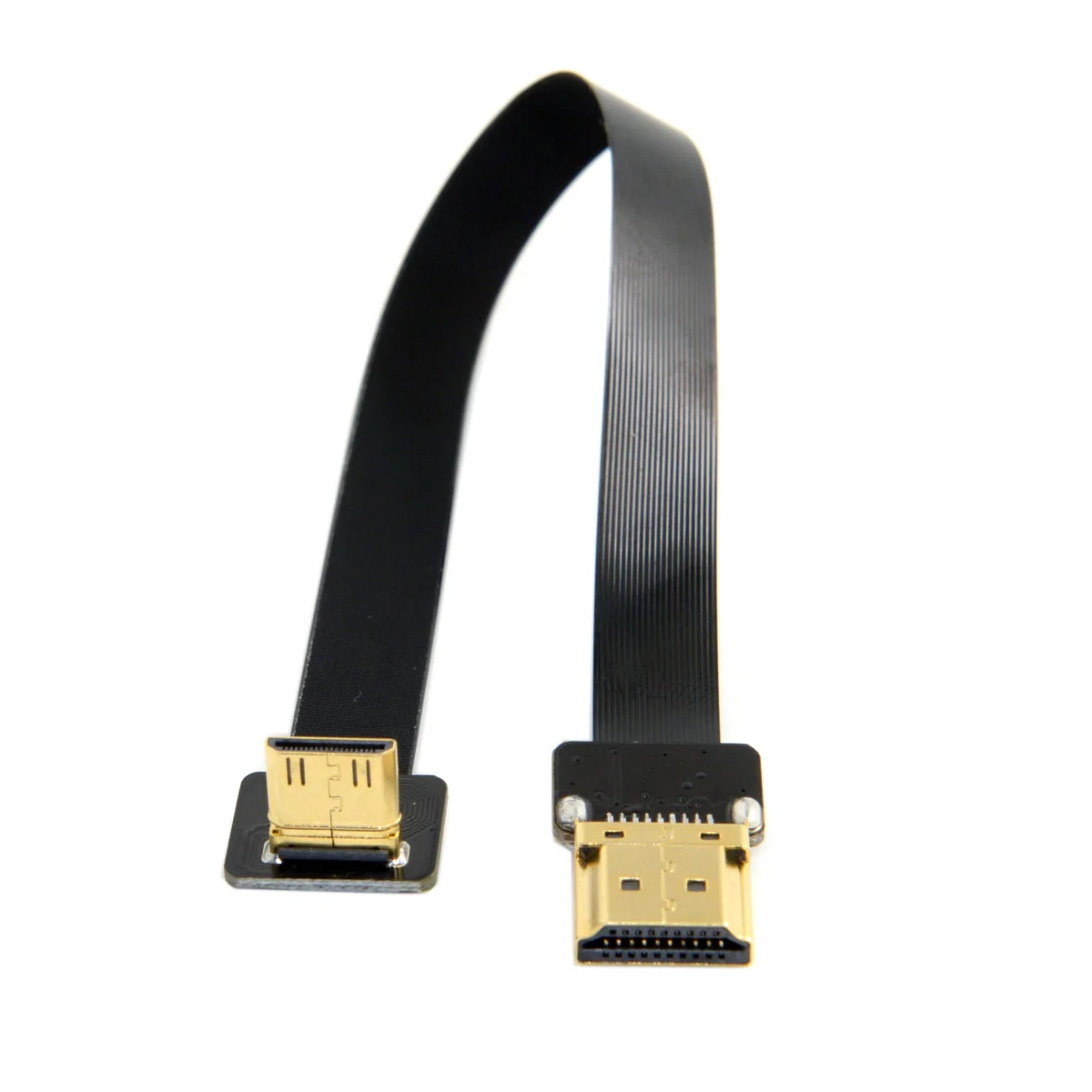 Jimier FPV 90 Degree Up Angled FPV Mini HDMI-compatible Male to HDMI-compatible Male FPC Flat Cable for FPV HDTV Aerial 20cm
Jimier FPV 90 Degree Up Angled FPV Mini HDMI-compatible Male to HDMI-compatible Male FPC Flat Cable for FPV HDTV Aerial 20cm