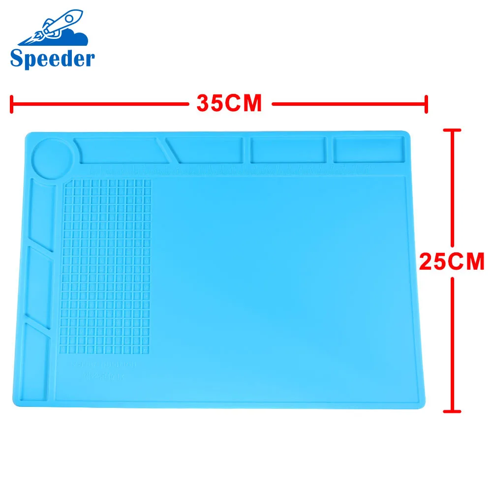 35x25cm Heat Insulation Silicone Pad BGA Soldering Repair Maintenance Platform Desk Mat Station with Screw Location Mat
35x25cm Heat Insulation Silicone Pad BGA Soldering Repair Maintenance Platform Desk Mat Station with Screw Location Mat