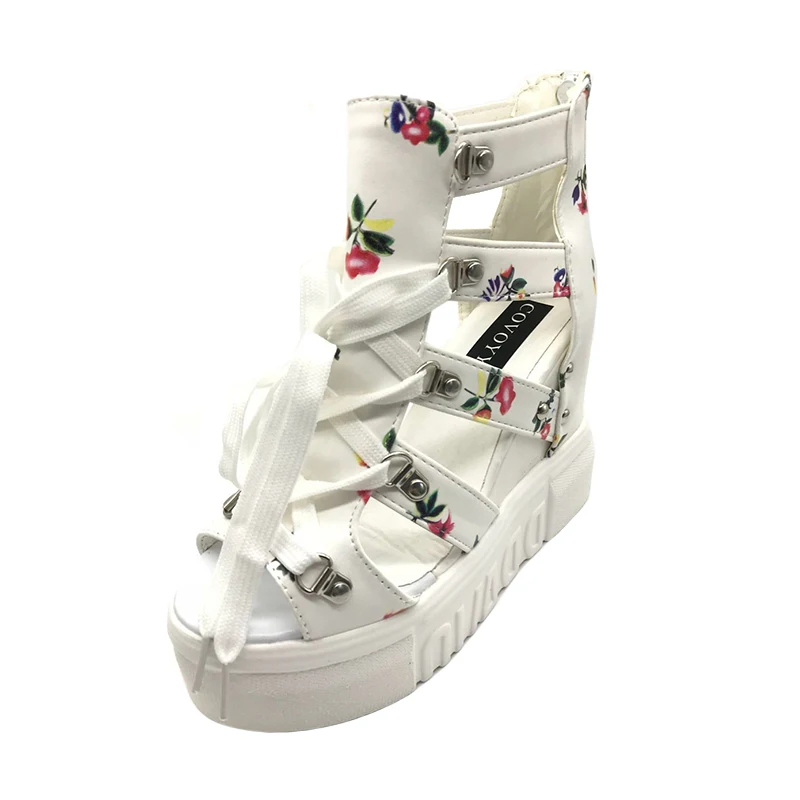 COVOYYAR 2021 Summer Gladiator Peep Toe Women Sandals Sweet Floral Cut Out Lady Sandals Lace Up High Wedges Women Shoes WSS312
COVOYYAR 2021 Summer Gladiator Peep Toe Women Sandals Sweet Floral Cut Out Lady Sandals Lace Up High Wedges Women Shoes WSS312