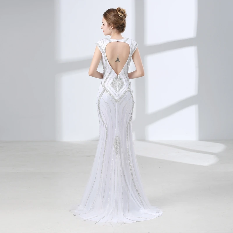 New Arrival V Neck Mermaid Evening dress Long robe de soiree longue 2021 Full hand beading Formal dress Evening party
New Arrival V Neck Mermaid Evening dress Long robe de soiree longue 2021 Full hand beading Formal dress Evening party