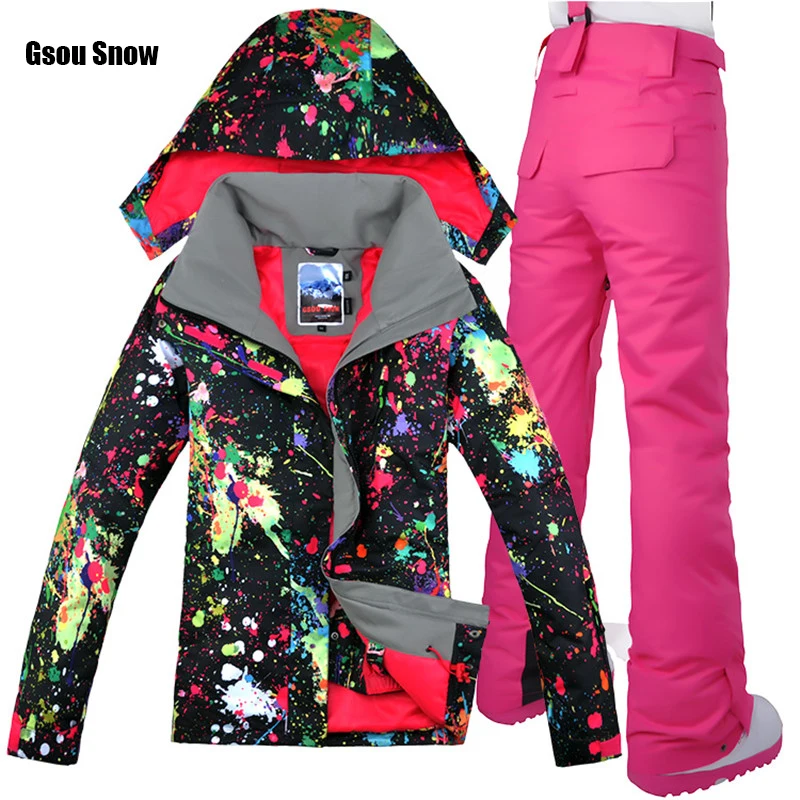 GSOU SNOW ladies ski suits outdoor single board double board windproof waterproof assault cotton clothing women's ski suit
GSOU SNOW ladies ski suits outdoor single board double board windproof waterproof assault cotton clothing women's ski suit