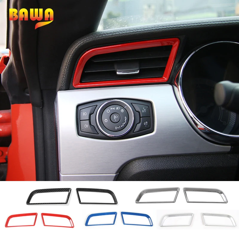 BAWA ABS Car Interior Dashboard Left&Right Air Condition Vent Outlet Cover Ring For Ford Mustang 2015 Up Car Styling
BAWA ABS Car Interior Dashboard Left&Right Air Condition Vent Outlet Cover Ring For Ford Mustang 2015 Up Car Styling