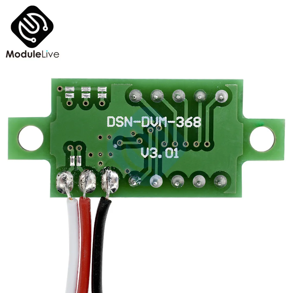 0.36 inch 3 Wire DC 0-30V Green LED Panel Voltage Meter 3 Digit Display Voltmeter 12V 24V Voltage Tester Monitor Detector Meter
0.36 inch 3 Wire DC 0-30V Green LED Panel Voltage Meter 3 Digit Display Voltmeter 12V 24V Voltage Tester Monitor Detector Meter