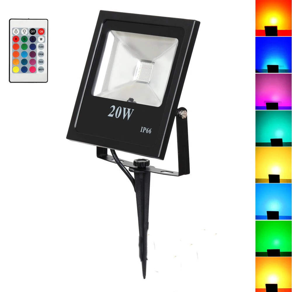 Spotlight Outdoor RGB LED 10W 20W 30W 50W IP66 Waterproof Led Floodlight Led Reflector Lamp Spot Flood Light AC85-265V lawn l
Spotlight Outdoor RGB LED 10W 20W 30W 50W IP66 Waterproof Led Floodlight Led Reflector Lamp Spot Flood Light AC85-265V lawn l