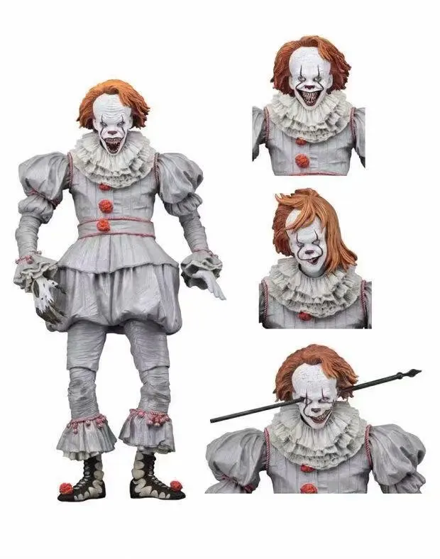 18cm NECA the movie Pennywise Joker Stephen King Clown Collection Model Toys For Halloween Decoration Gift Action Figur
18cm NECA the movie Pennywise Joker Stephen King Clown Collection Model Toys For Halloween Decoration Gift Action Figur