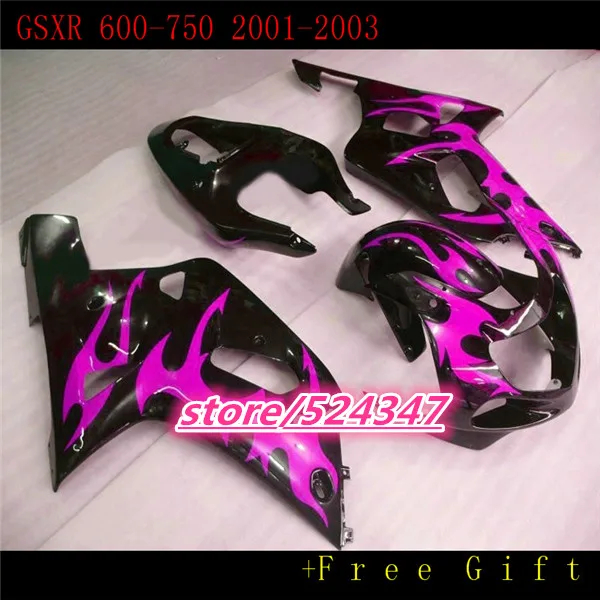 B Market hot sales manufacturers GSXR600 750 01 02 03 GSXR600 750 smooth ink black motorcycle fairing of pink flame
B Market hot sales manufacturers GSXR600 750 01 02 03 GSXR600 750 smooth ink black motorcycle fairing of pink flame