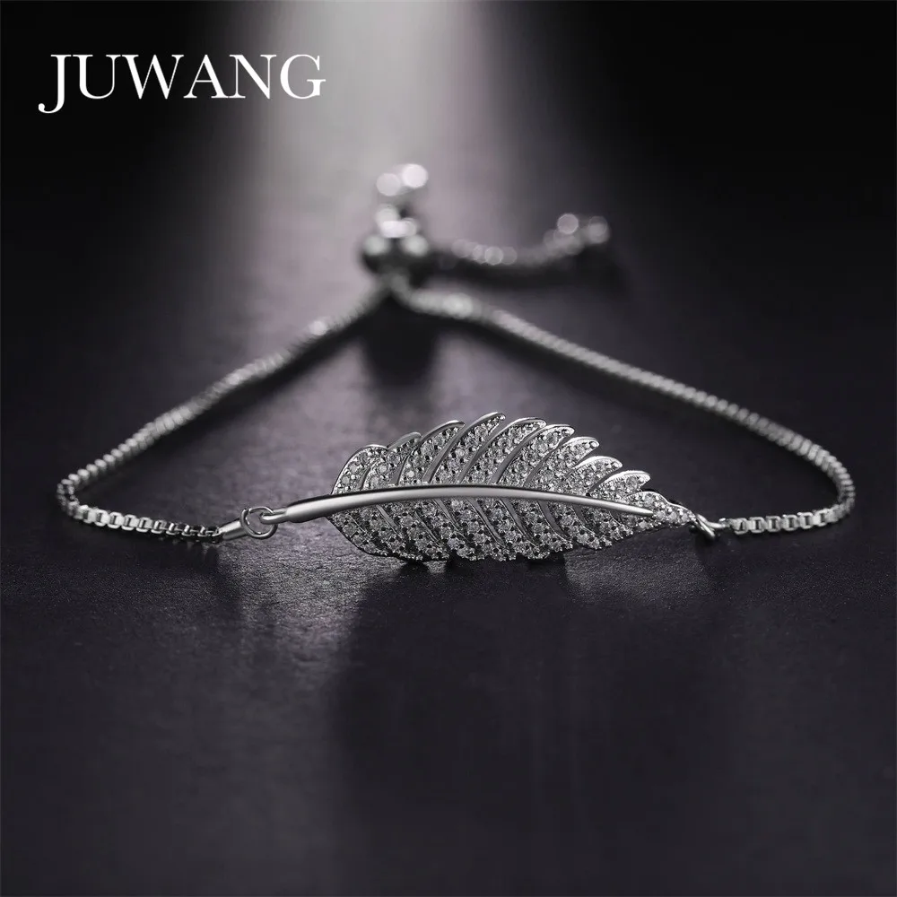 JUWANG Wholesale Leaf Women Bracelets&Bangles Luxury Fashion Shiny AAA CZ Adjustable Link Chain Adjustable Bracelet Jewelry Gif
JUWANG Wholesale Leaf Women Bracelets&Bangles Luxury Fashion Shiny AAA CZ Adjustable Link Chain Adjustable Bracelet Jewelry Gif