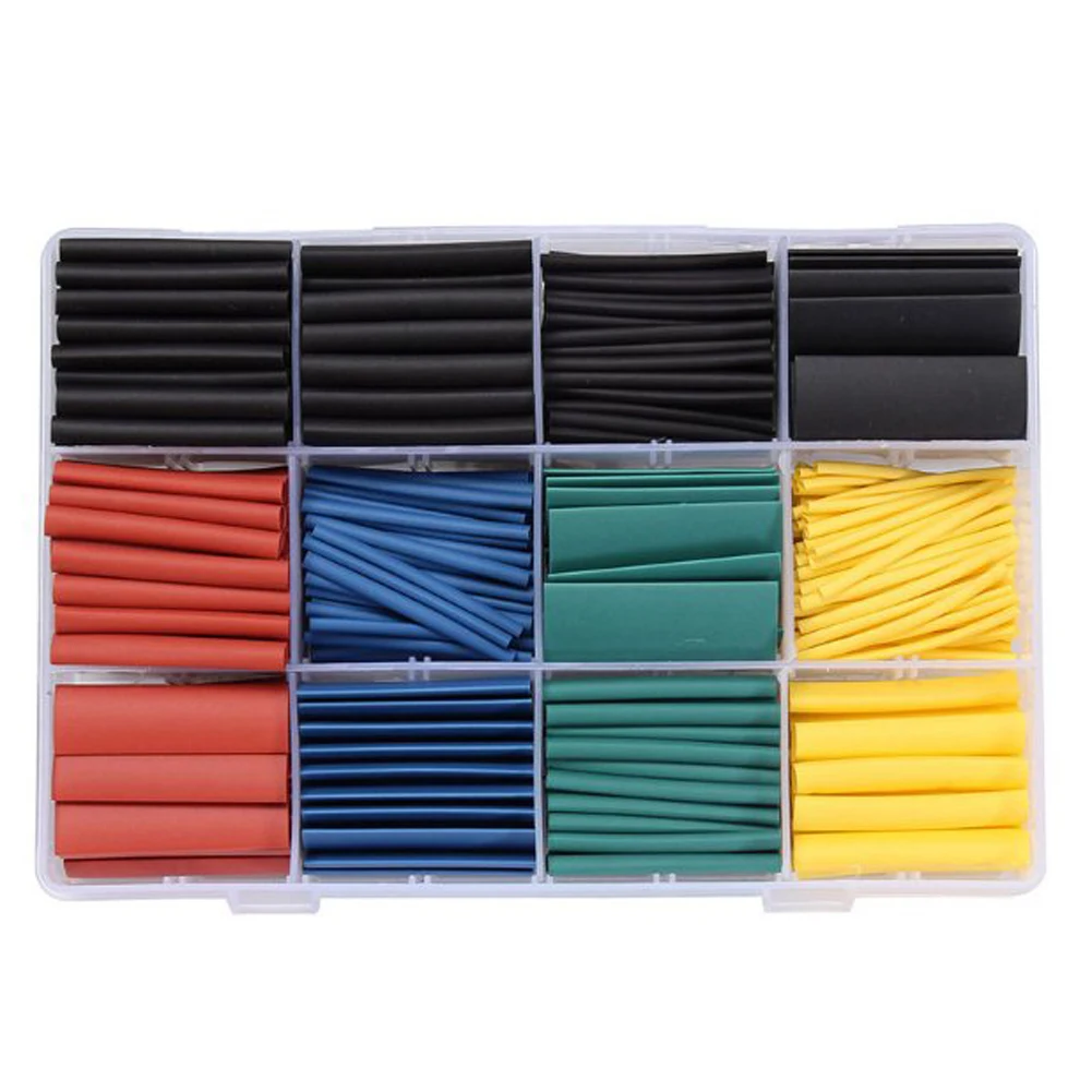 530pcs Heat Shrink Tube Set Insulating Retractable Tube Wire Cable Kit Sleeve Assortment Electronic Polyolefin Ratio 2:1 Wrap
530pcs Heat Shrink Tube Set Insulating Retractable Tube Wire Cable Kit Sleeve Assortment Electronic Polyolefin Ratio 2:1 Wrap