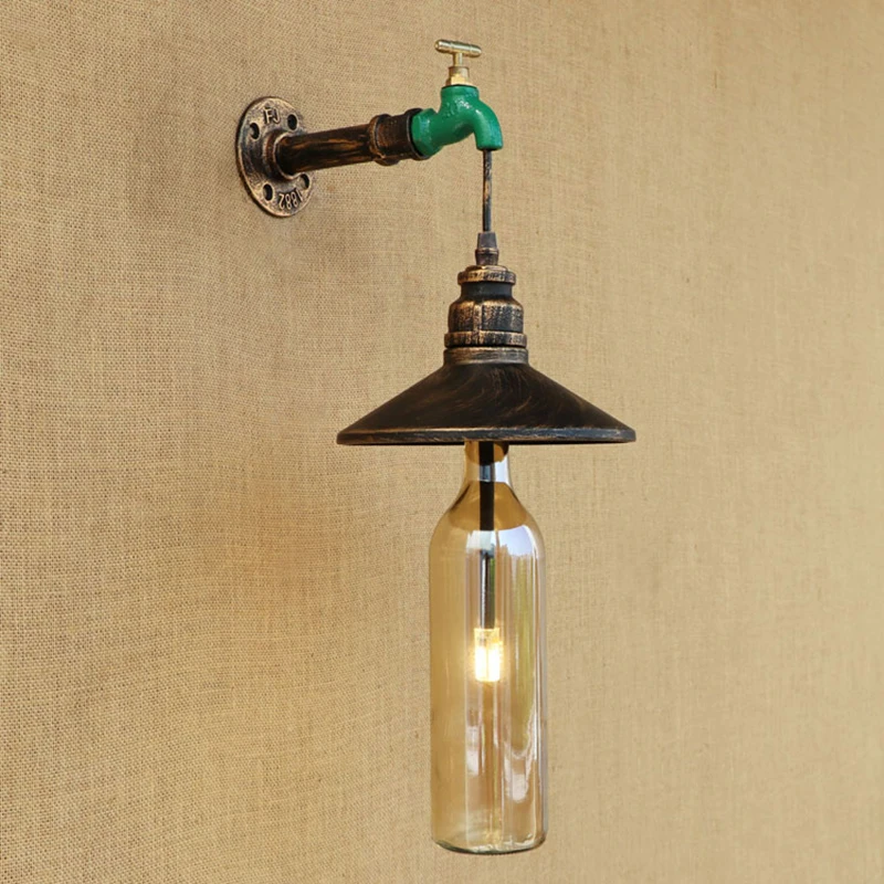 Industrial wall lamp Glass shade iron rust restaurant wall light with G4 light for living room bedroom restaurant 220V
Industrial wall lamp Glass shade iron rust restaurant wall light with G4 light for living room bedroom restaurant 220V