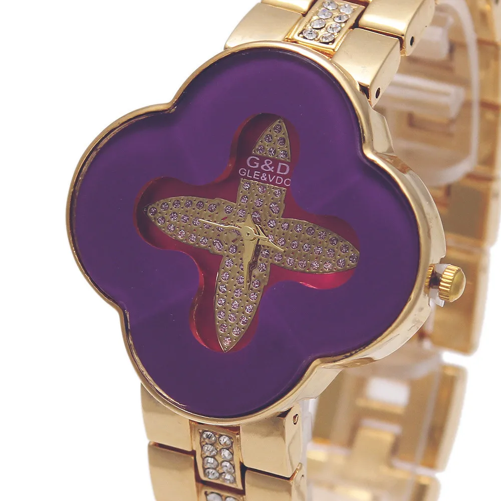 G&D Women Quartz Wristwatches Stainless Steel Relojes Mujer Lady Bracelet Watch Dress Jelly Flower Shaped Gift Relogio Feminino
G&D Women Quartz Wristwatches Stainless Steel Relojes Mujer Lady Bracelet Watch Dress Jelly Flower Shaped Gift Relogio Feminino