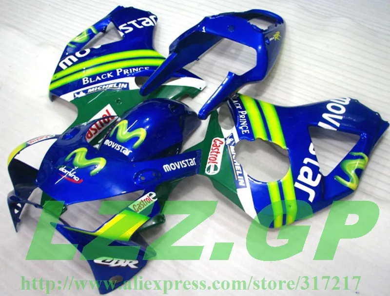 CBR954 Fairing for HONDA CBR 954 RR 02 03 954RR 2002 2003 CBR900RR CBR 954 2002 2003 Blue green motorcycle fairings ki 
CBR954 Fairing for HONDA CBR 954 RR 02 03 954RR 2002 2003 CBR900RR CBR 954 2002 2003 Blue green motorcycle fairings ki