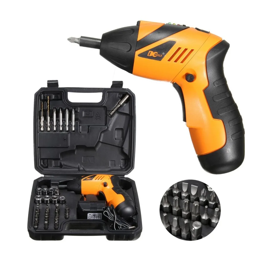 45 in 1 Electric Cordless Screwdriver Drill Power Tool DC 4.8V Rechargeable Kit Set | Инструменты
