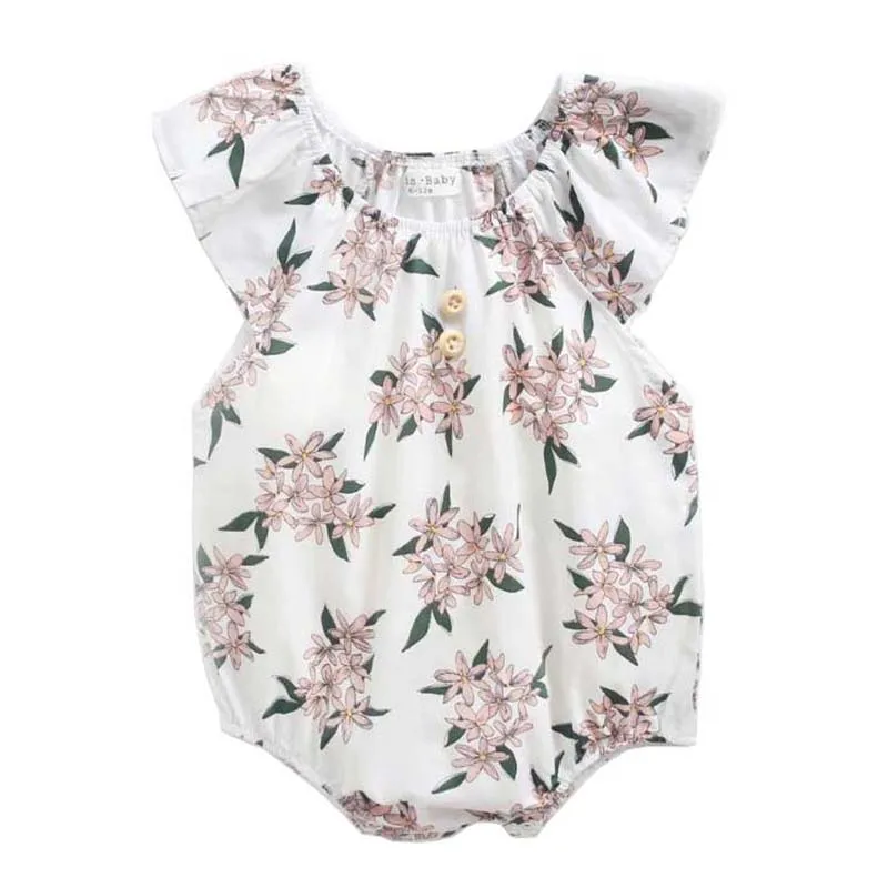 Ins Baby Clothes Pure Cotton Flowers Spring And Summer Fashion Floral Sleeveless bodysuit Ruffles Sleeve Outfit girl Sunsuit
Ins Baby Clothes Pure Cotton Flowers Spring And Summer Fashion Floral Sleeveless bodysuit Ruffles Sleeve Outfit girl Sunsuit