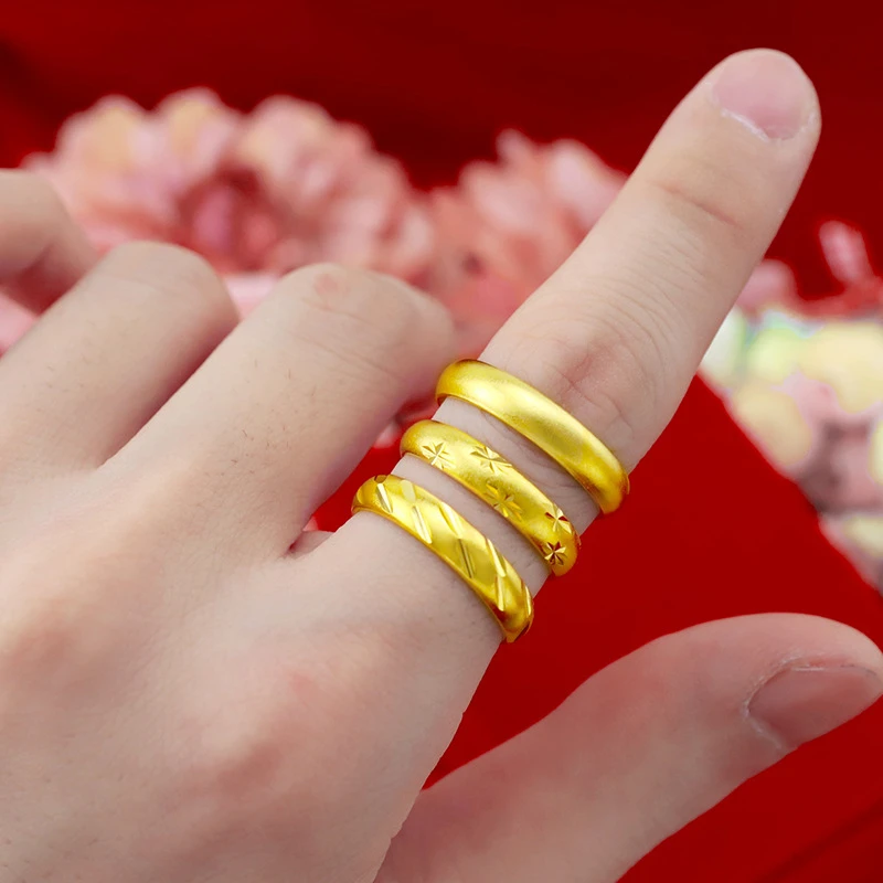 Pure Gold Color Rings for Women Engagement Ring Adjustable Anel Wedding Bands Fine Bridal Jewelry Accessories Bague Femme Gifts
Pure Gold Color Rings for Women Engagement Ring Adjustable Anel Wedding Bands Fine Bridal Jewelry Accessories Bague Femme Gifts