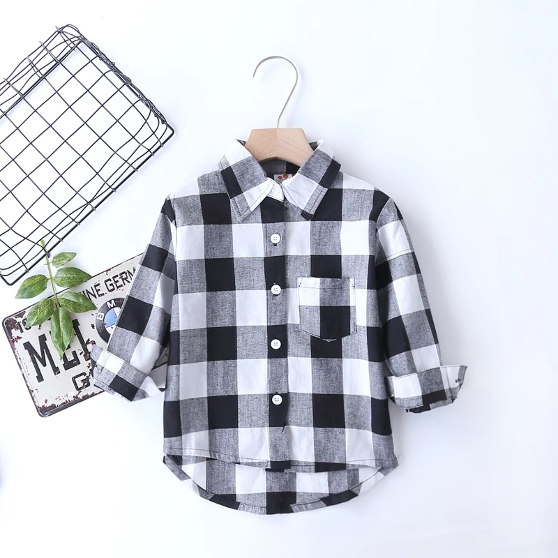 Новинка весна-осень 2021 от производителя Детская рубашка с длинным рукавом и геометрическим рисунком в клетку Свободная Детская рубашка
Новинка весна-осень 2021 от производителя Детская рубашка с длинным рукавом и геометрическим рисунком в клетку Свободная Детская рубашка