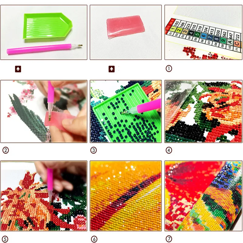 5D Diy Diamond Painting full dill square cartoon animal Unicorn Cross Stitch Mosaic Embroidery Home Decor gift | Дом и сад